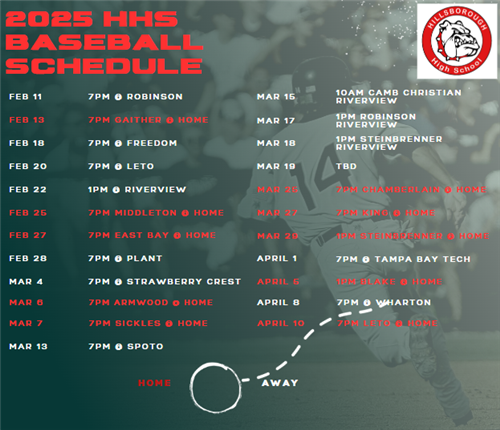 2025 Baseball Schedule